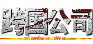 跨国公司 (attack on titan)