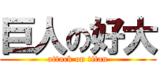 巨人の好大 (attack on titan)