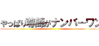 やっぱり尊師がナンバーワン ()