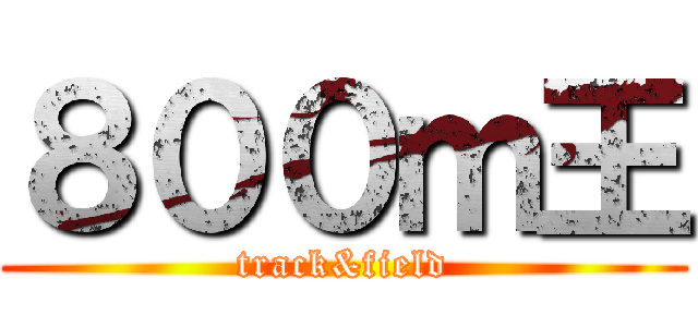 ８００ｍ王 (track&field)