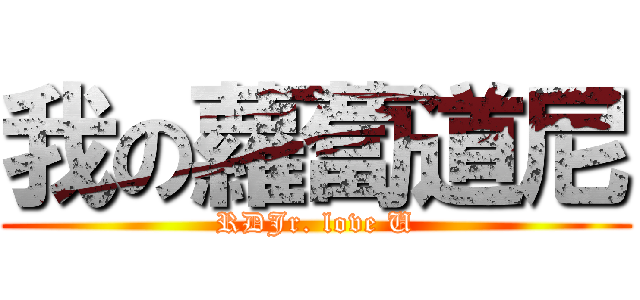 我の蘿蔔道尼 (RDJr. love U)