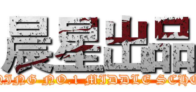 晨星出品 (ANQING NO.1 MIDDLE SCHOOL)