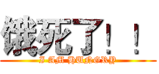 饿死了！！ (I AM HUNGRY)