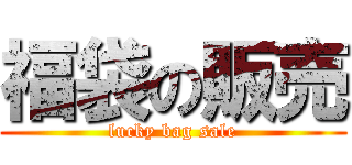 福袋の販売 (lucky bag sale)