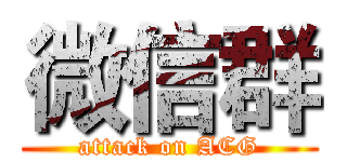 微信群 (attack on ACG)