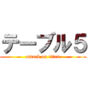 テーブル５ (attack on titan)