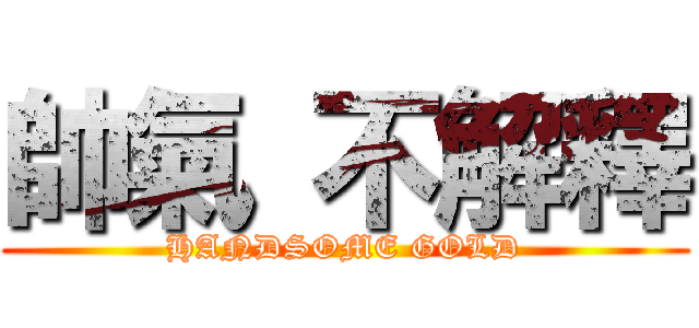 帥氣 不解釋 (HANDSOME GOLD)