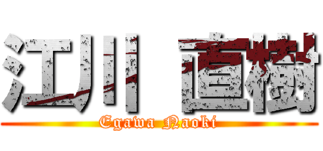 江川 直樹 (Egawa Naoki)