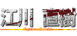 江川 直樹 (Egawa Naoki)