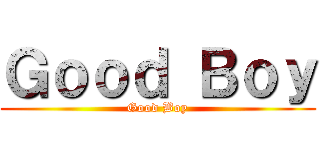 Ｇｏｏｄ Ｂｏｙ (Good Boy)