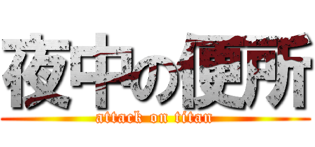 夜中の便所 (attack on titan)