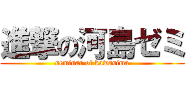 進撃の河島ゼミ (seminar of kawasima)