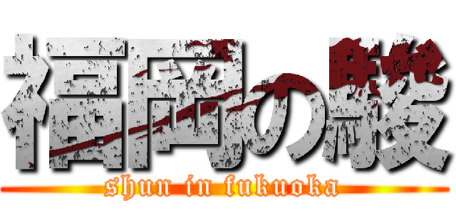 福岡の駿 (shun in fukuoka)