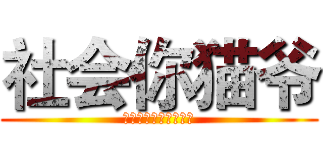 社会你猫爷 (看什么看没见过猫爷啊)