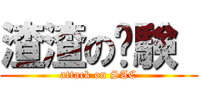 渣渣の试験  (attack on SAC)