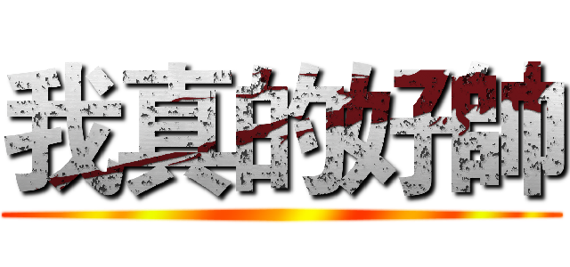 我真的好帥 ()