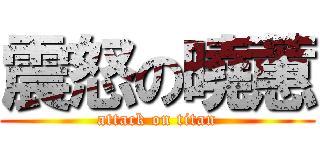 震怒の曉蕙 (attack on titan)