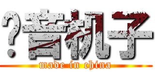 录音机子 (made in china)