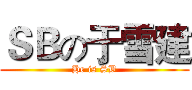 ＳＢの于雪建 (He is SB)