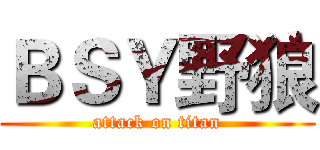 ＢＳＹ野狼 (attack on titan)