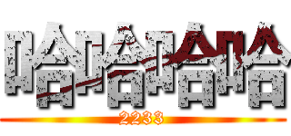 哈哈哈哈 (2233)