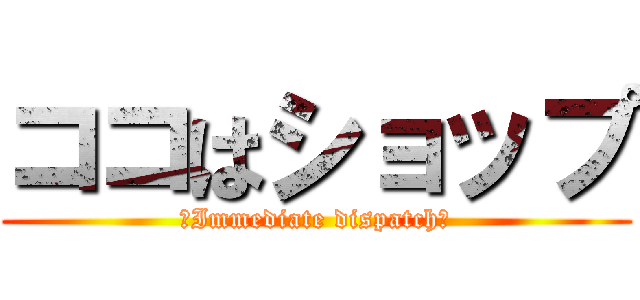 ココはショップ (～Immediate dispatch～)