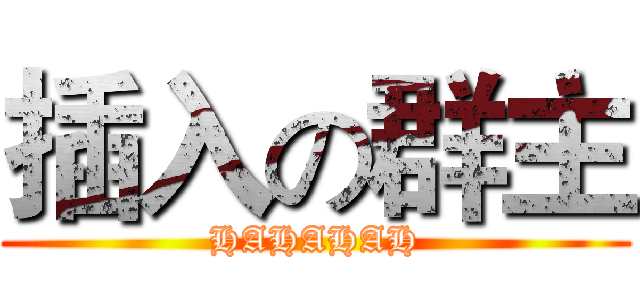 插入の群主 (HAHAHAH)
