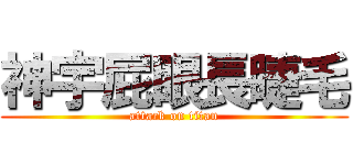 神宇屁眼長睫毛 (attack on titan)