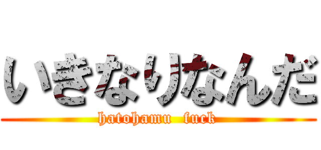 いきなりなんだ (hatohamu  fuck)