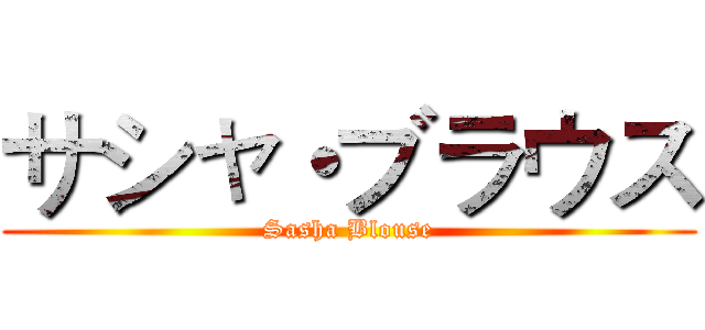 サシャ・ブラウス (Sasha Blouse)