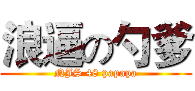 浪逼の勺爹 (NJS 48 papapa)