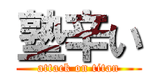 塾辛い (attack on titan)
