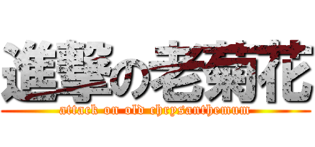 進撃の老菊花 (attack on old chrysanthemum)