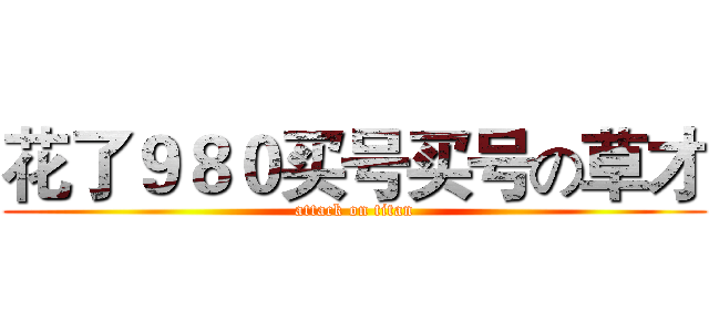 花了９８０买号买号の草才 (attack on titan)