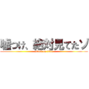 嘘つけ、絶対見てたゾ (attack on titan)