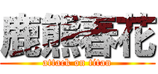 鹿熊春花 (attack on titan)