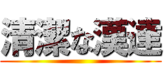 清潔な漢達 ()