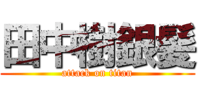 田中樹銀髪 (attack on titan)