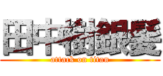 田中樹銀髪 (attack on titan)