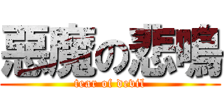 惡魔の悲鳴 (tear of devil)