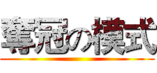 奪冠の模式 ()