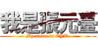 我是張元臺 (My name is CYT.)