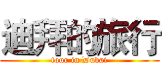 迪拜的旅行 (tour in Dubai)