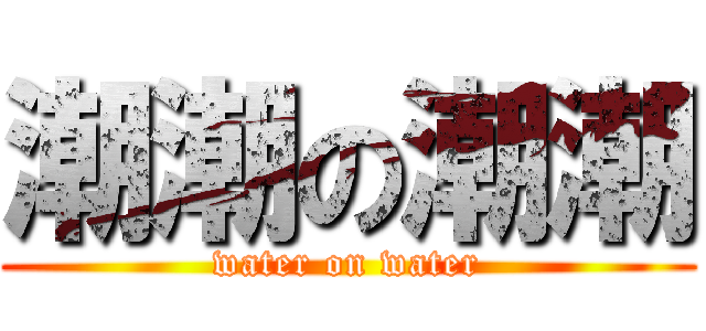 潮潮の潮潮 (water on water)