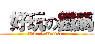  好玩の鐵馬 (Bike is Holdsun)