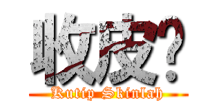 收皮啦 (Kutip Skinlah)