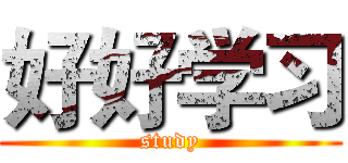 好好学习 (study)