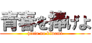 青春を捧げよ (hiria no kiwami)