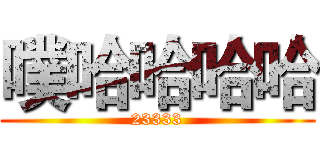 噗哈哈哈哈 (23333)