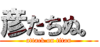 彦たちぬ。 (attack on titan)